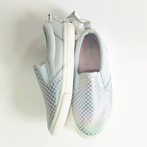 Old Navy Kids Mermaid-Print Canvas Slip-Ons